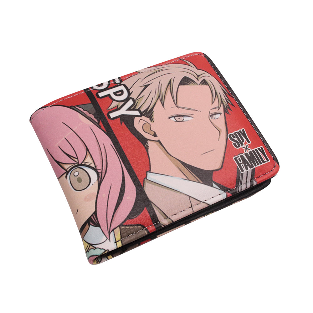 Brand New Unisex SPY X Family Anya Forger Anime Purse Short Bifold Fashion Leather Wallet