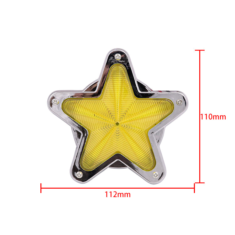 BRAND NEW 2PCS Yellow Star Shaped Side Marker / Accessory / Led Light / Turn Signal