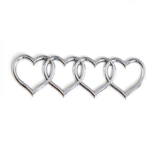 Load image into Gallery viewer, Brand New Audi Sport Car Trunk Lid Love Heart Rings Badge Logo Emblem Decoration Chrome