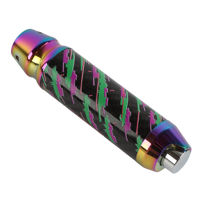 Brand New HKS Style Universal Real Carbon Fiber Neo Chrome Aluminum Automatic Transmission Racing Gear Shift Knob