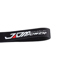 Load image into Gallery viewer, BRAND New JDM POWER Black Racing Keychain Metal key Ring Hook Strap Lanyard Universal