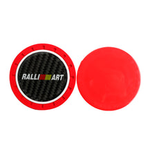 Load image into Gallery viewer, Brand New 2PCS Ralliart Real Carbon Fiber Car Cup Holder Pad Water Cup Slot Non-Slip Mat Universal