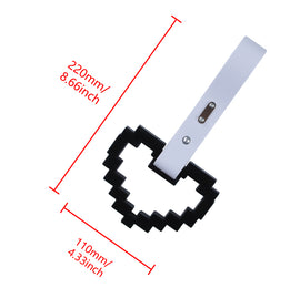 Brand New Minecraft Heart Black Handle JDM TSURIKAWA Ring Subway Train Bus Handle Strap Charm Drift