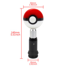 Load image into Gallery viewer, Brand New Universal Pokemon Pokeball Round Ball Shift Knob Automatic Car Gear Shifter