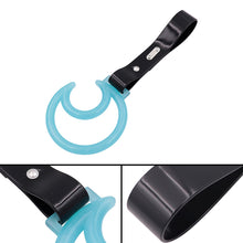 Load image into Gallery viewer, Brand New Moon Teal Glows in Dark JDM TSURIKAWA Ring Subway Train Bus Handle Strap Charm Drift