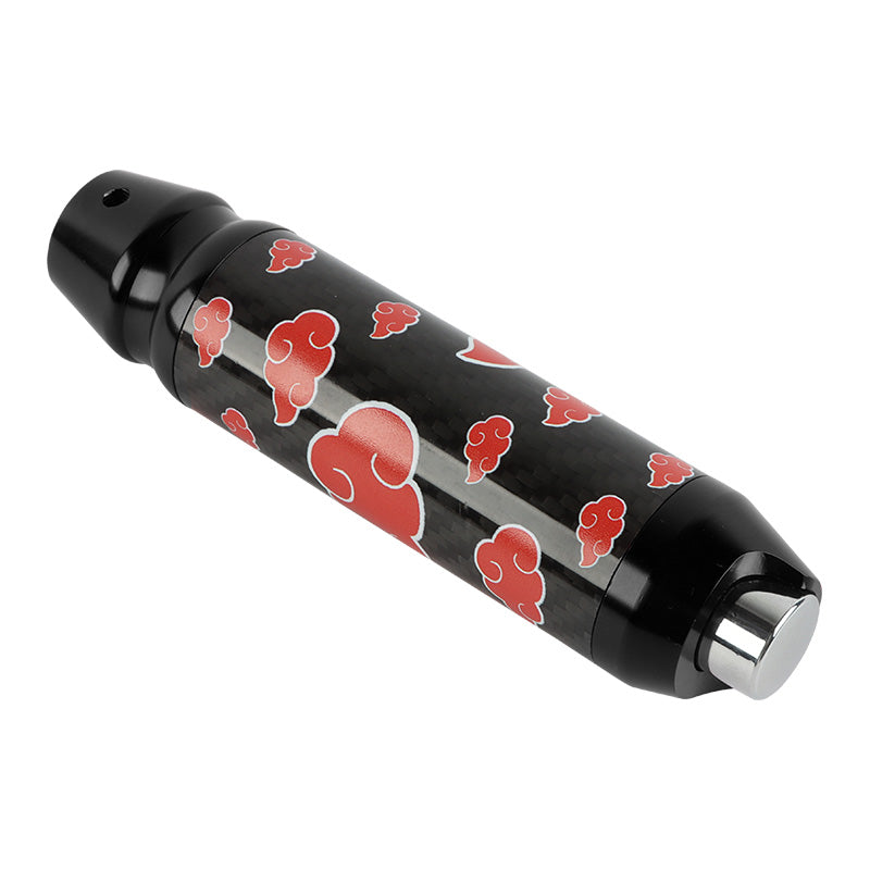 Brand New Naruto Akatsuki Cloud Universal Real Carbon Fiber Black Aluminum Automatic Transmission Racing Gear Shift Knob
