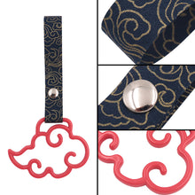 Load image into Gallery viewer, Brand New Cloud Handle Red JDM TSURIKAWA Ring Subway Train Bus Black Handle Strap Charm Drift
