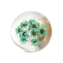 Load image into Gallery viewer, Brand New Universal Round Ball Crystal Clear Green Flowers Manual Gear Shift Knob Shifter M8 M10 M12