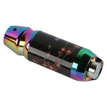 Load image into Gallery viewer, Brand New Universal Sakura Flower Real Carbon Fiber Neo Chrome Aluminum Automatic Transmission Racing Gear Shift Knob