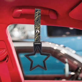 Brand New Star Black JDM TSURIKAWA Subway Bus Handle Strap Charm Drift