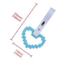 Brand New Minecraft Heart Teal Handle JDM TSURIKAWA Ring Subway Train Bus Handle Strap Charm Drift