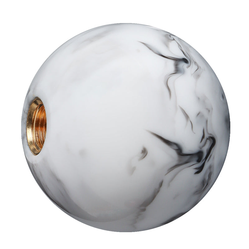 BRAND NEW UNIVERSAL JDM Pearl Round Starball White/Black Manual Gear Stick Shift Knob Lever Shifter M8 M10 M12