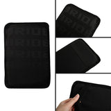 BRAND NEW BRIDE Gradation Fabric Car Armrest Pad Cover Center Console Box Cushion Mat Black