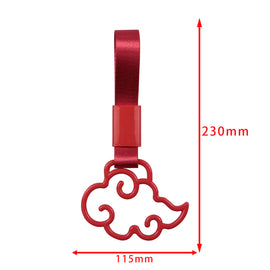 Brand New Cloud Handle Red JDM TSURIKAWA Ring Subway Train Bus Red Handle Strap Charm Drift