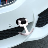 Brand New JDM Universal Front / Rear Cool Silver Track Racing Style ABS Tow Hook Ring Sticker For All Car Model