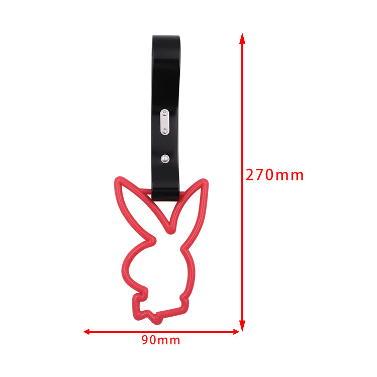 Brand New Playboy Bunny Shaped Red JDM TSURIKAWA Subway Bus Handle Strap Charm Drift