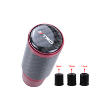 Load image into Gallery viewer, Brand New Universal TRD Red Real Carbon Fiber Racing Gear Stick Shift Knob For MT Manual M12 M10 M8