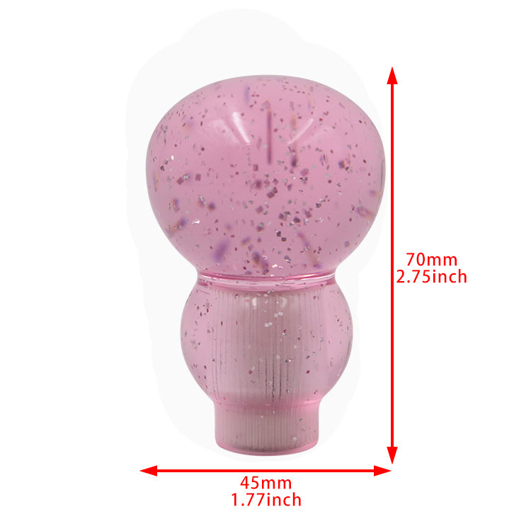 BRAND NEW JDM UNIVERSAL GOURD Glitter Pink Manual Car Racing Gear Shift Knob Shifter M8 M10 M12