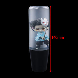 Brand New Universal Anime Character Crystal Clear Stick Car Manual Gear Shift Knob Shifter Lever Cover