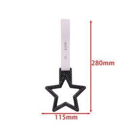 Brand New Star Carbon Fiber JDM TSURIKAWA Subway Bus Handle Strap Charm Drift