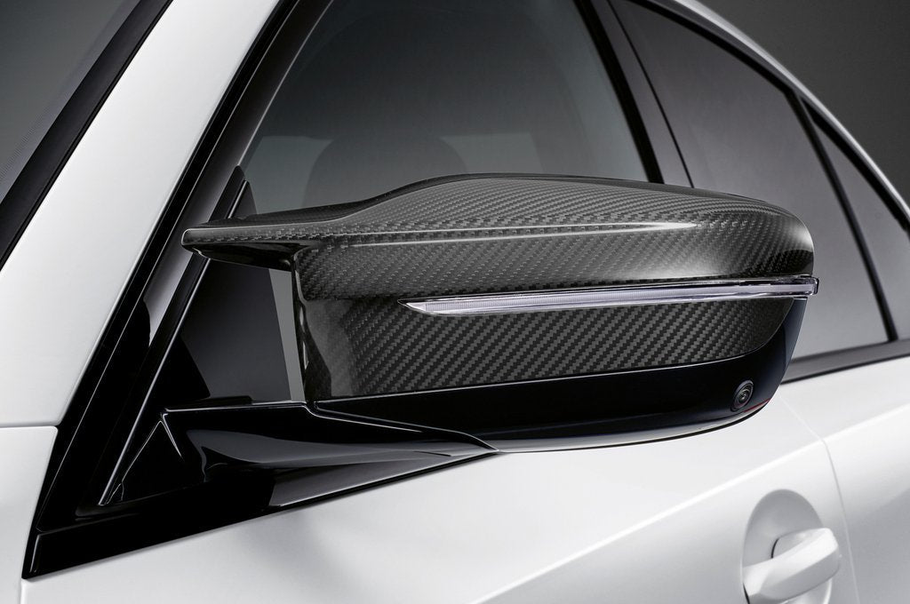 Brand New 2021-2025 BMW M4 G82 Real Carbon Fiber Side View Mirror Cover Add On Caps