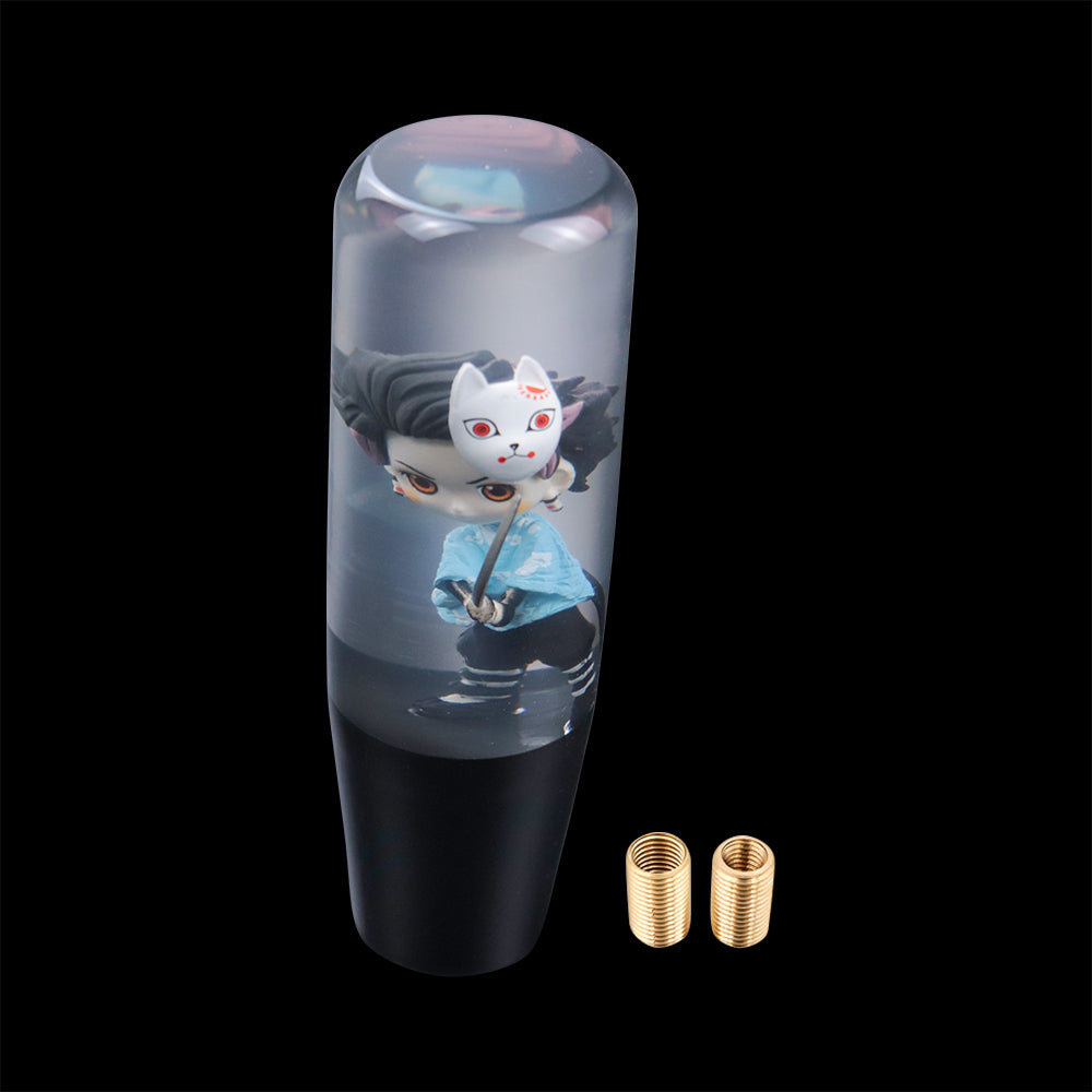 Brand New Universal Anime Character Crystal Clear Stick Car Manual Gear Shift Knob Shifter Lever Cover