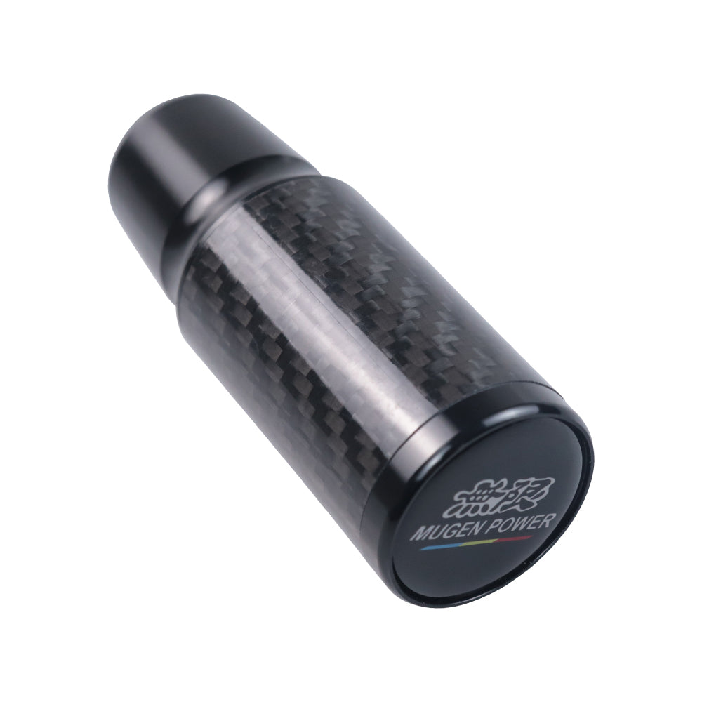Brand New Universal Mugen Black Real Carbon Fiber Racing Gear Stick Shift Knob For MT Manual M12 M10 M8