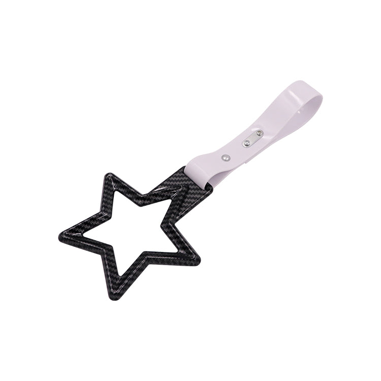 Brand New Star Carbon Fiber JDM TSURIKAWA Subway Bus Handle Strap Charm Drift