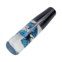 Load image into Gallery viewer, Brand New 1PCS Universal 20CM JDM Clear Blue Real Flowers Manual Car Black Base Racing Stick Shift Knob M8 M10 M12