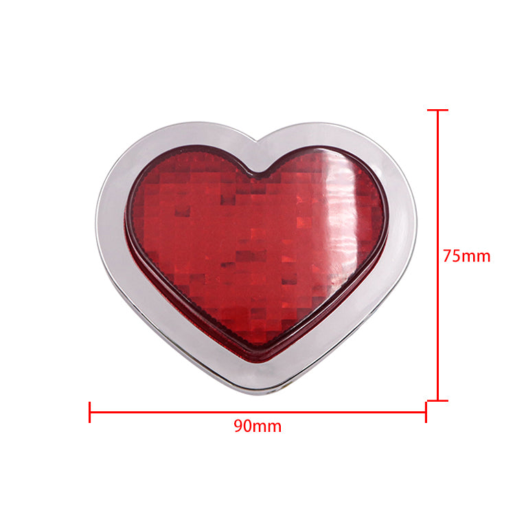 BRAND NEW 2PCS Red Heart Shaped Side Marker / Accessory / Led Light / Turn Signal