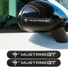 Load image into Gallery viewer, Brand New 2PCS MUSTANG GT Real Carbon Fiber Black Car Trunk Side Fenders Door Badge Scratch Guard Sticker