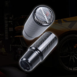 Brand New Universal MAZDASPEED Black Real Carbon Fiber Racing Gear Stick Shift Knob For MT Manual M12 M10 M8