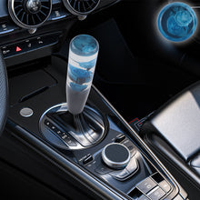 Load image into Gallery viewer, Brand New 1PCS Universal 20CM JDM Clear Blue Real Flowers Manual Car Black Base Racing Stick Shift Knob M8 M10 M12