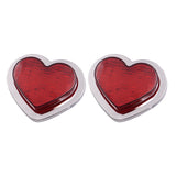 BRAND NEW 2PCS Red Heart Shaped Side Marker / Accessory / Led Light / Turn Signal