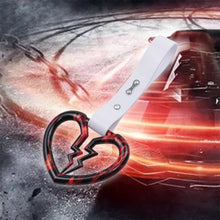 Load image into Gallery viewer, Brand New Broken Heart White JDM TSURIKAWA Ring Subway Train Bus Handle Strap Charm Drift