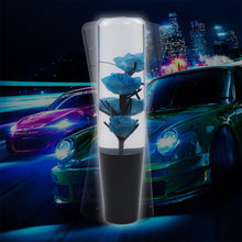 Load image into Gallery viewer, Brand New 1PCS Universal 20CM JDM Clear Blue Real Flowers Manual Car Black Base Racing Stick Shift Knob M8 M10 M12
