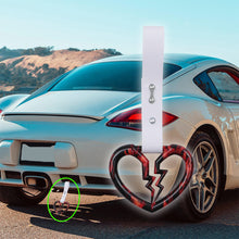 Load image into Gallery viewer, Brand New Broken Heart White JDM TSURIKAWA Ring Subway Train Bus Handle Strap Charm Drift