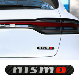 Brand New 1PCS Nismo Real Carbon Fiber Black Car Trunk Side Fenders Door Badge Scratch Guard Sticker