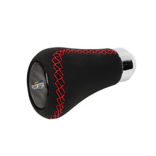 Load image into Gallery viewer, Brand New Universal Mugen Red Stitches Black Leather Manual Car Gear Shift Knob Shifter Lever M8 M10 M12