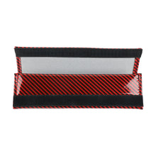 Load image into Gallery viewer, Brand New Universal 2PCS Red Carbon Fiber Look Car Seat Belt Covers Shoulder Pad