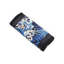 Load image into Gallery viewer, Brand New JDM Sakura Wave Blue Universal Car Handbrake PU Leather Sleeves Cover Kit