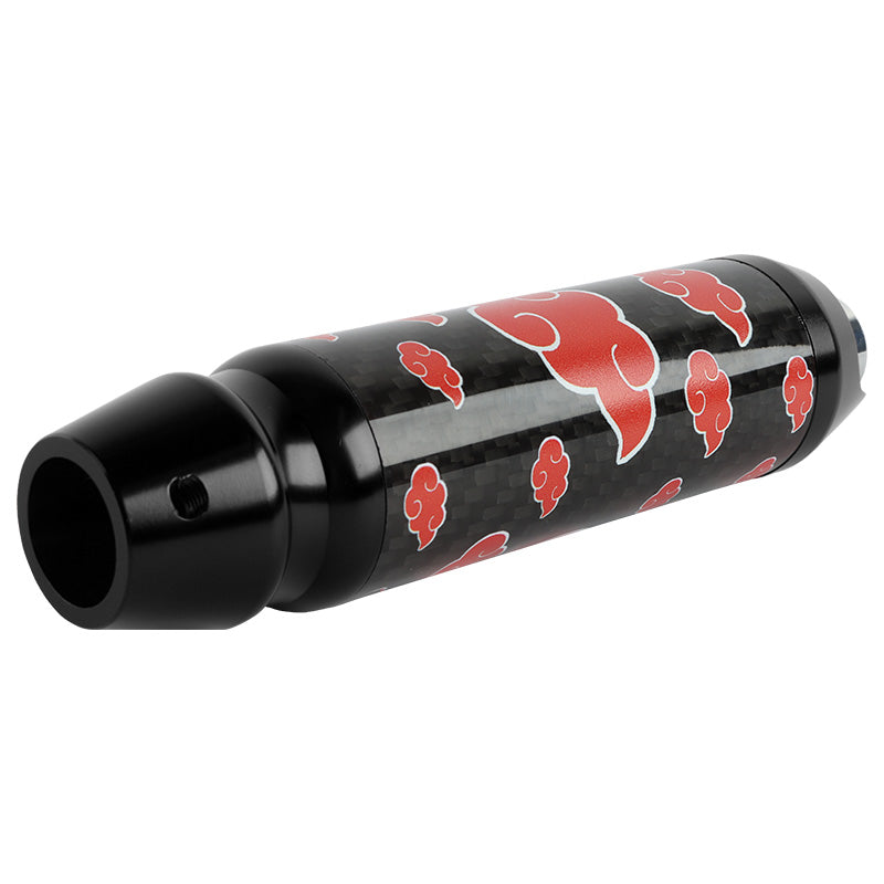 Brand New Naruto Akatsuki Cloud Universal Real Carbon Fiber Black Aluminum Automatic Transmission Racing Gear Shift Knob
