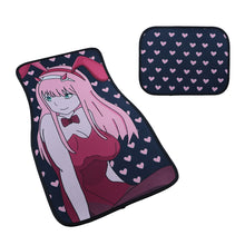 Load image into Gallery viewer, Brand New 4PCS UNIVERSAL ANIME GIRLS Racing Fabric Car Floor Mats Interior Carpets