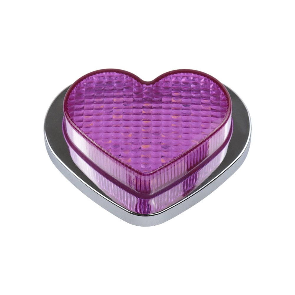 BRAND NEW 1PCS Purple Heart Shaped Side Marker / Accessory / Led 
