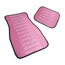 Load image into Gallery viewer, Brand New 4PCS UNIVERSAL BRIDE PINK Racing Fabric Car Floor Mats Interior Carpets