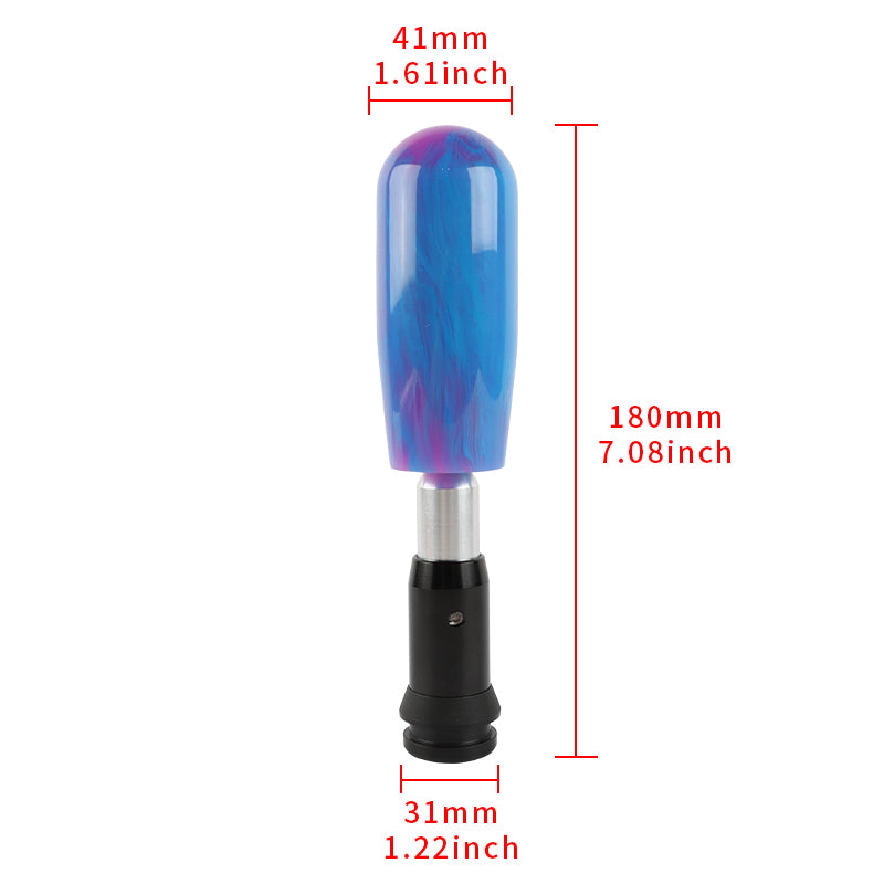 Brand New Universal JDM Blue 10CM Marble Style Stick Automatic Transmission Racing Gear Shift Knob