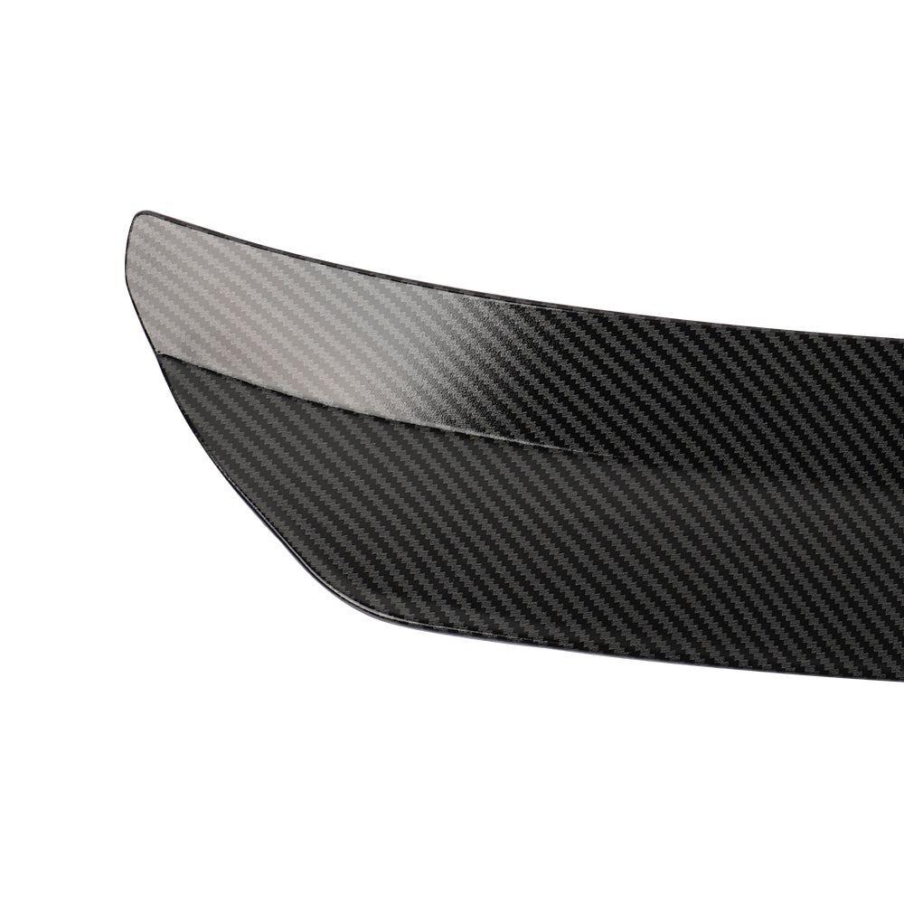Brand New Car Rear Trunk Wing Spoiler ABS Carbon Fiber Look Modified Lip Universal Fit