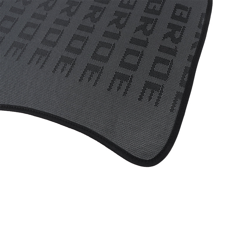 Brand New 4PCS UNIVERSAL BRIDE BLACK Racing Fabric Car Floor Mats Interior Carpets