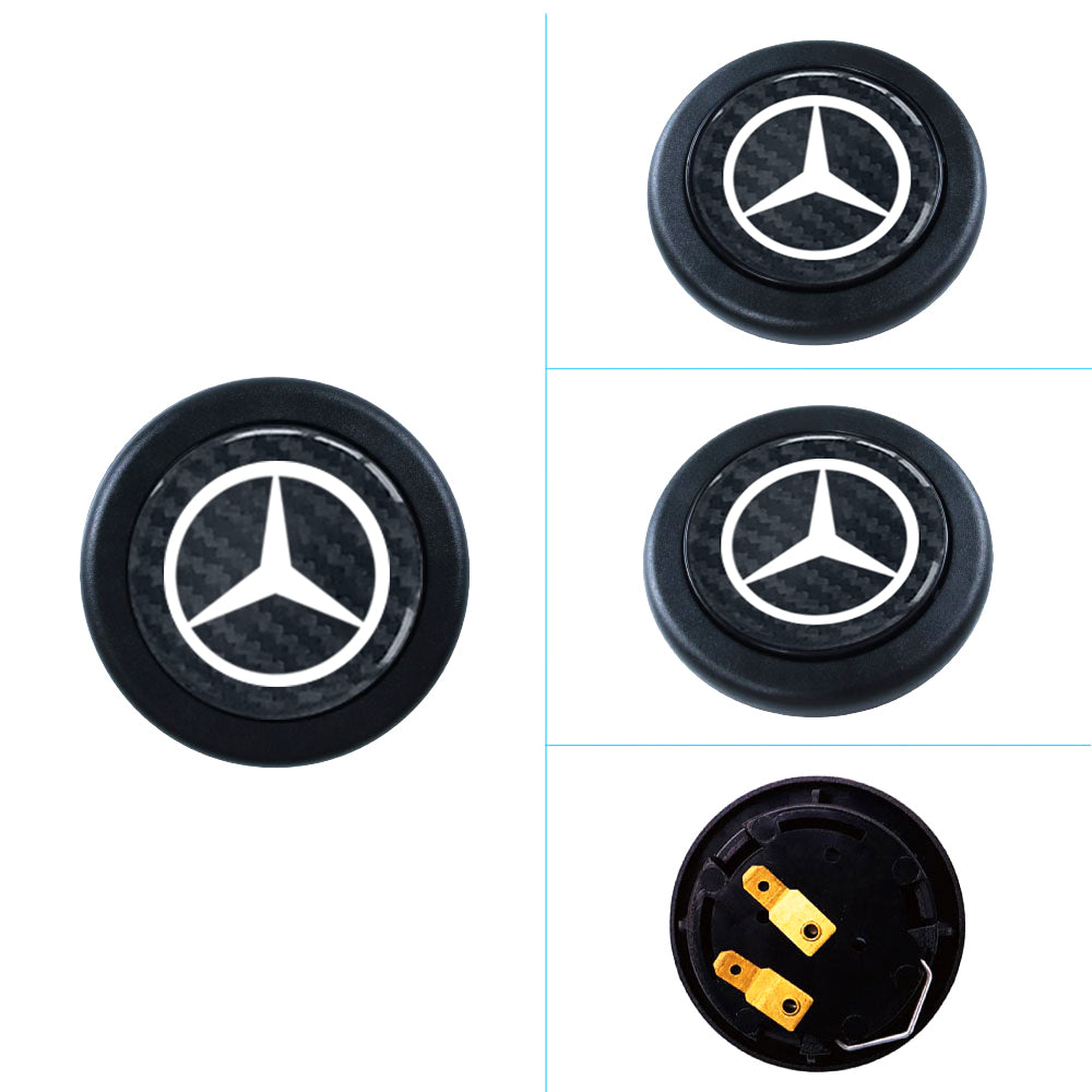 Brand New Universal Mercedes Benz Car Horn Button Black Steering Wheel Horn Button Center Cap