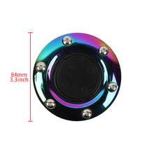 Load image into Gallery viewer, BRAND NEW UNIVERSAL NEO CHROME CAR HORN BUTTON STEERING WHEEL CENTER CAP